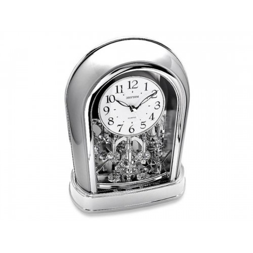 Rhythm (Japan) Rotating Pendulum Contemporary Motion Clock